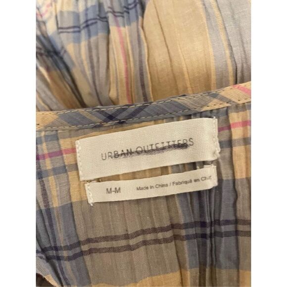 New Urban Outfitters UO Mia Check Babydoll Top Size M - Picture 9 of 9